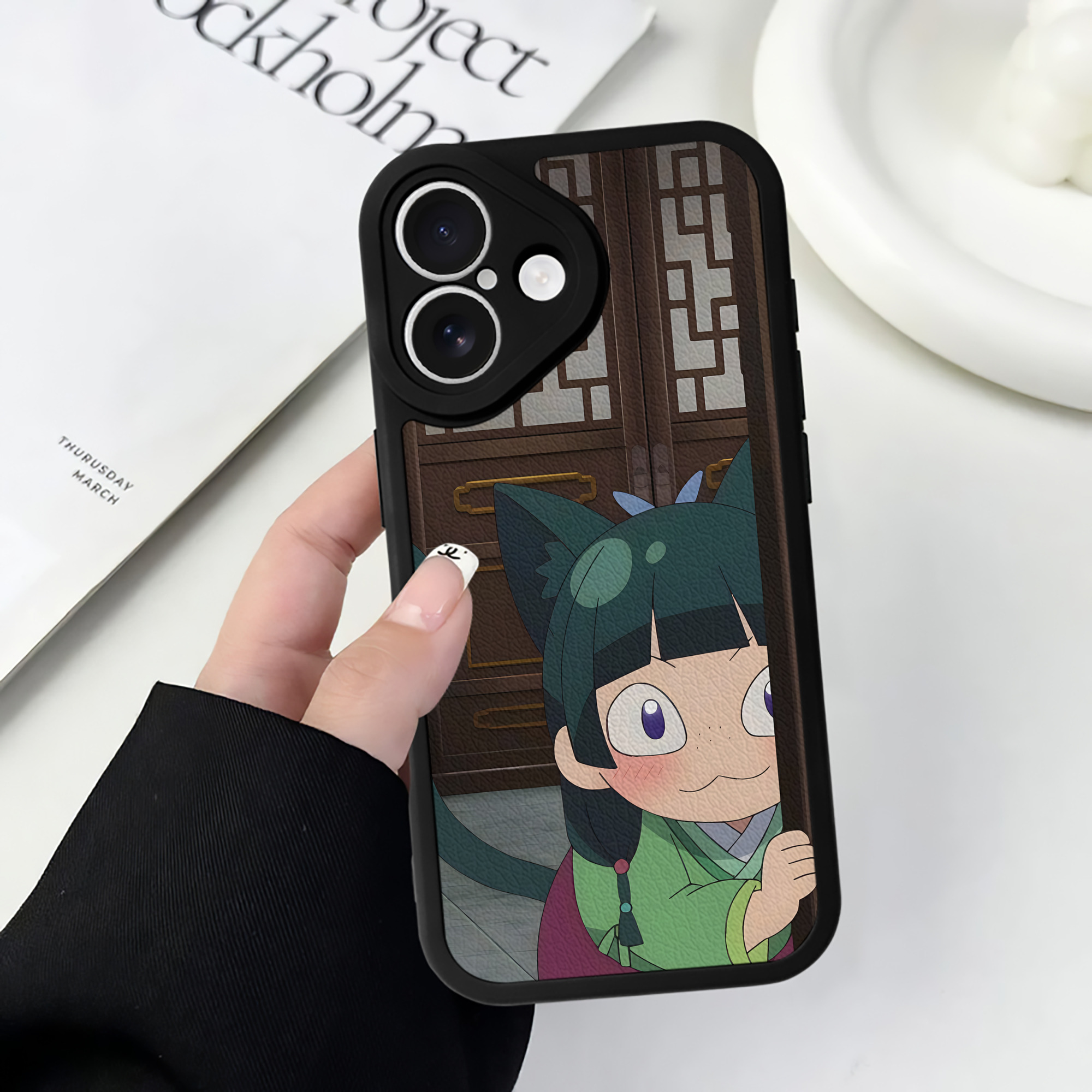 薬屋のひとりごと The Apothecary Diaries 【iPhone 16シリーズ対応】シリコンスマホケース（レザー調） 材質：シリコン